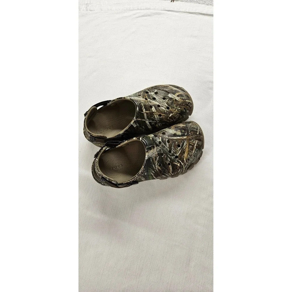 Crocs Classic All-Terrain Realtree Edge Camo Clogs Mens 8 Womens 10 Camouflage